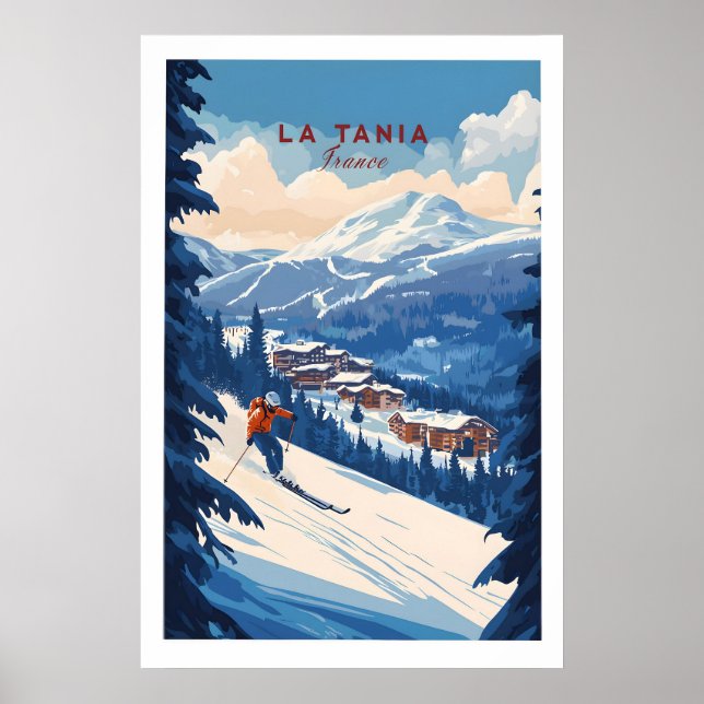 Affiche La Tania Ski Print 1 (Devant)