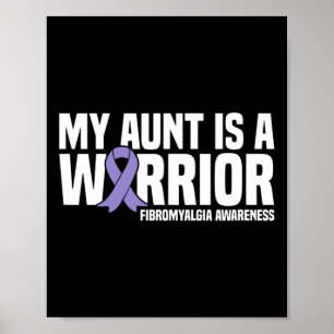 Affiche La Tante Est Un Guerrier Fibromyalgie Sensibilisat