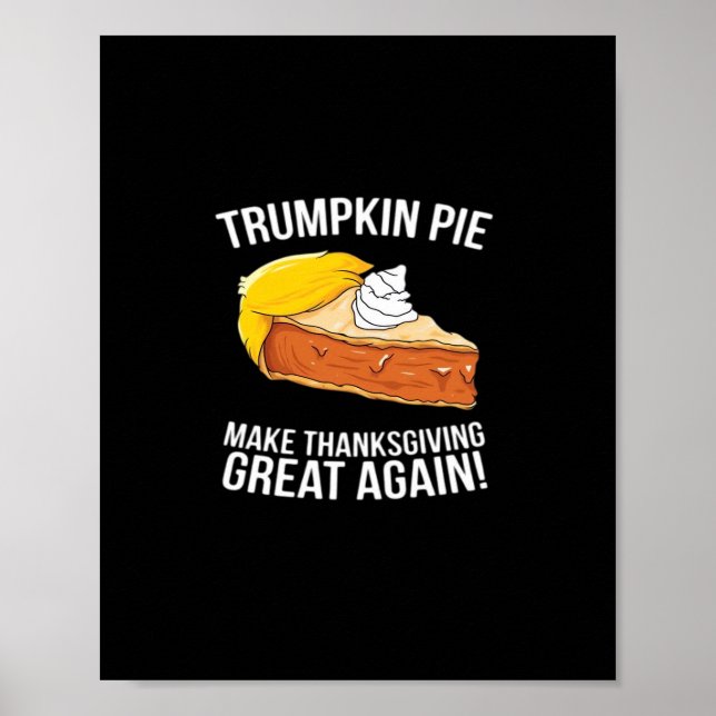 Affiche La tarte à la citrouille amusante rend Thanksgivin (Devant)