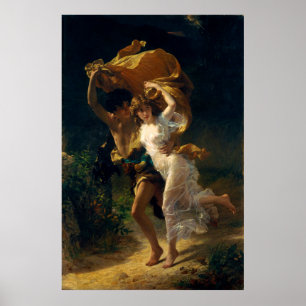 Affiche La tempête de Pierre Auguste Cot (1880)