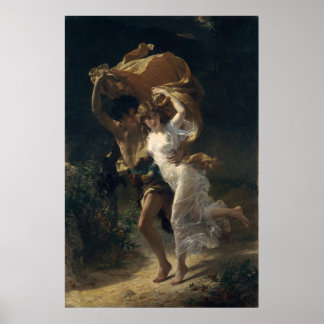 Affiche La tempête - Pierre-Auguste Cot