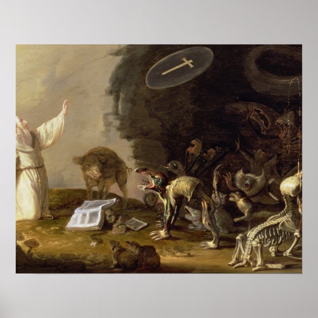 Affiche La tentation de St. Anthony (panneau) (Devant)