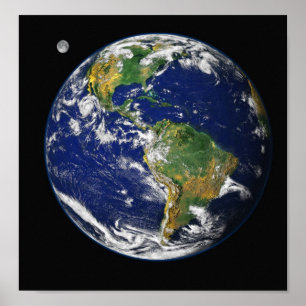 Affiche La terre de l'espace
