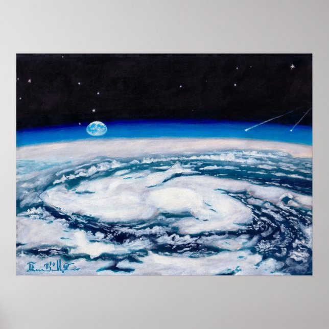 Affiche La Terre d'une hauteur de rotation : (Devant)