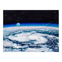 La Terre d'une hauteur de rotation