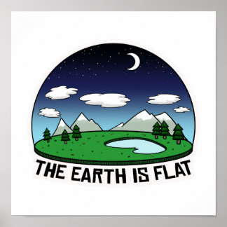 Affiche La Terre est plate