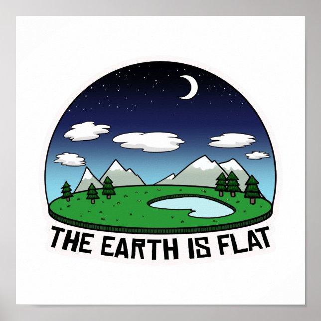 Affiche La Terre est plate (Devant)
