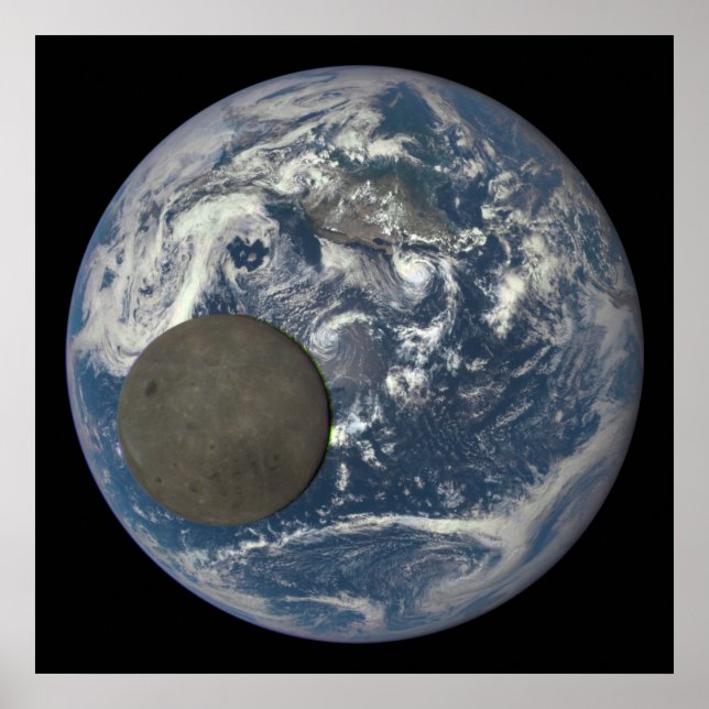 Affiche La Terre et la Lune sont loin de l'espace (Devant)