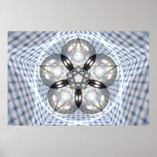 Affiche La Terre Et Vénus Par Martineau