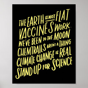 Affiche La Terre N'Est Pas Une Position Plate Pour L'Ensei