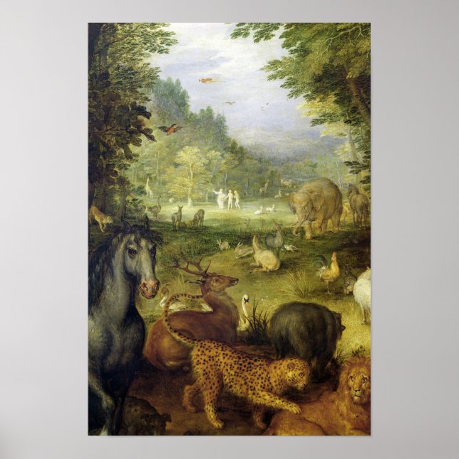 Affiche La Terre, ou le Paradis terrestre, détail (Devant)