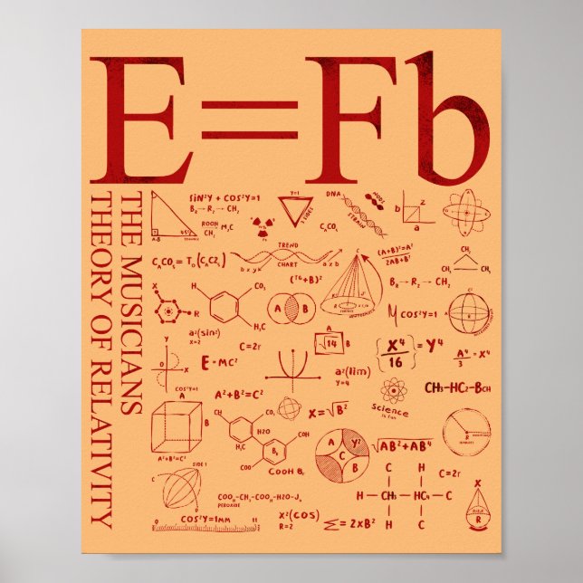 Affiche La Théorie De La Relativité Des Musiciens (Devant)