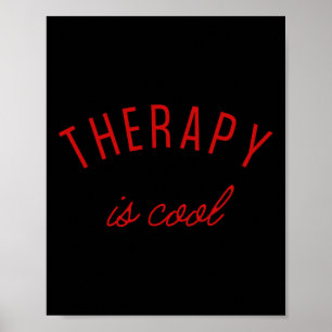 Affiche La thérapie est cool, sensibilisation aux problème