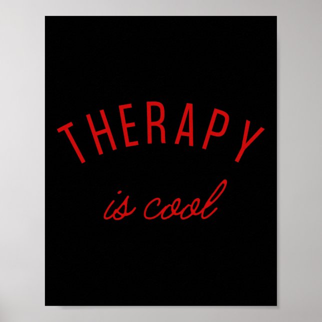 Affiche La thérapie est cool, sensibilisation aux problème (Devant)