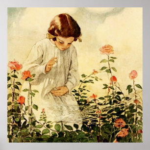 Affiche La toile d'araignée par Jessie Willcox Smith
