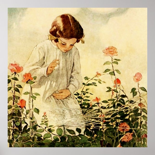 Affiche La toile d'araignée par Jessie Willcox Smith (Devant)