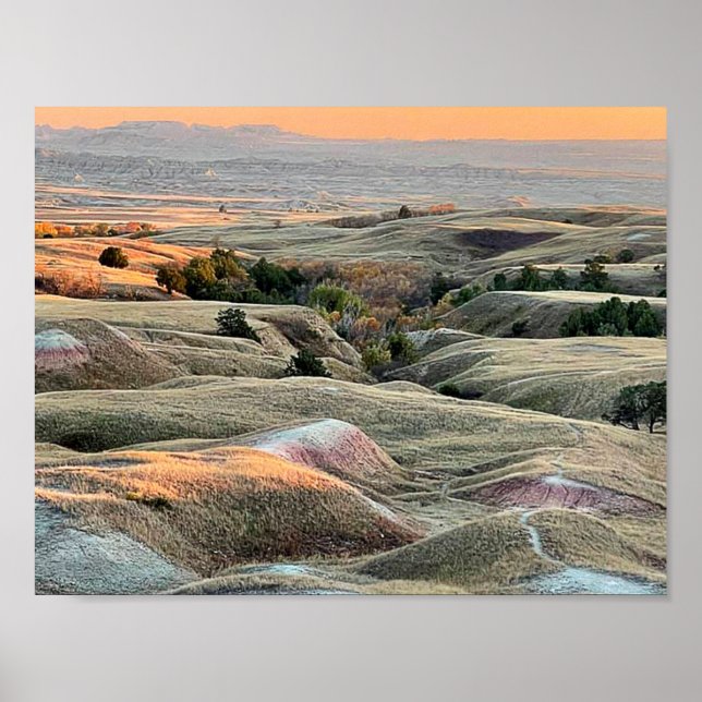 Affiche La toile des collines Badlands (Devant)