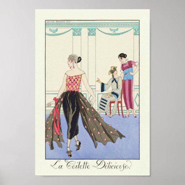Affiche La Toilette Délicieuse (1922) de Barbier (Devant)