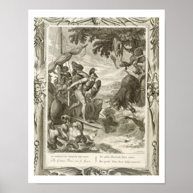 Affiche La toison d'or remportée par Jason (gravure) (Devant)