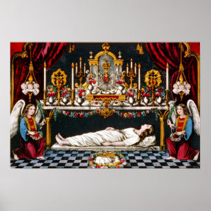 Affiche La tombe sacrée de la Sainte Vierge - 1907