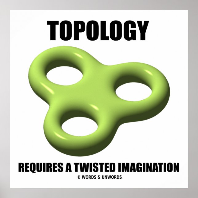 Affiche La Topologie Nécessite Un Toroïde D'Imagination To (Devant)