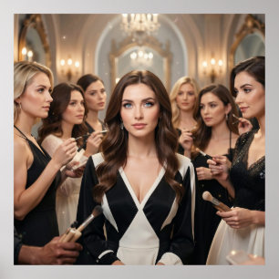 Affiche La touche suprême de la radiance féminine