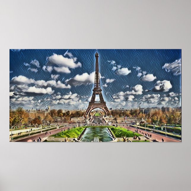 Affiche La Tour Eiffel de Paris (Devant)