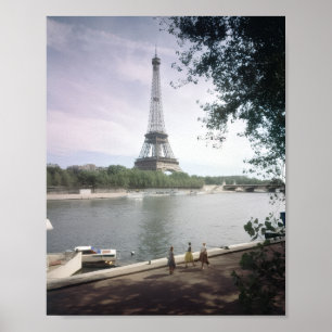Affiche La Tour Eiffel. Paris, vers 1960.