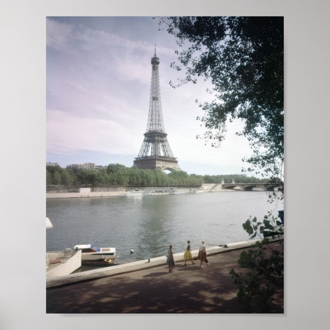 Affiche La Tour Eiffel. Paris, vers 1960. (Devant)