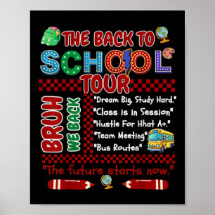 Affiche La tournée de rentrée scolaire Bruh Premier jour d