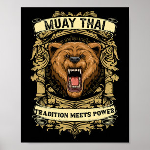Affiche La tradition rencontre la puissance - Kickboxing e