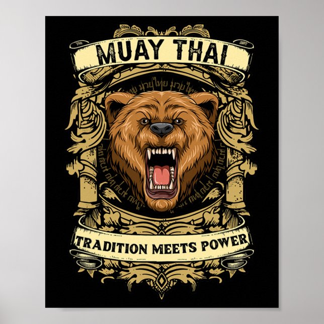 Affiche La tradition rencontre la puissance - Kickboxing e (Devant)