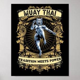 Affiche La tradition rencontre la puissance - Kickboxing e