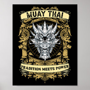 Affiche La tradition rencontre la puissance - Kickboxing e
