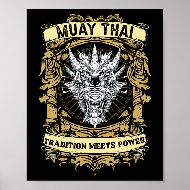 Affiche La tradition rencontre la puissance - Kickboxing e (Devant)
