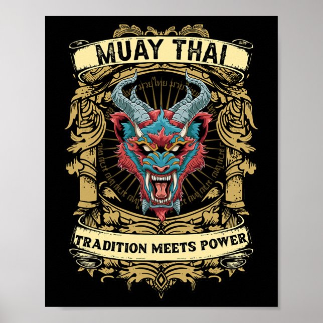 Affiche La tradition rencontre la puissance - Kickboxing e (Devant)