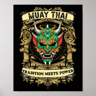 Affiche La tradition rencontre la puissance - Kickboxing e