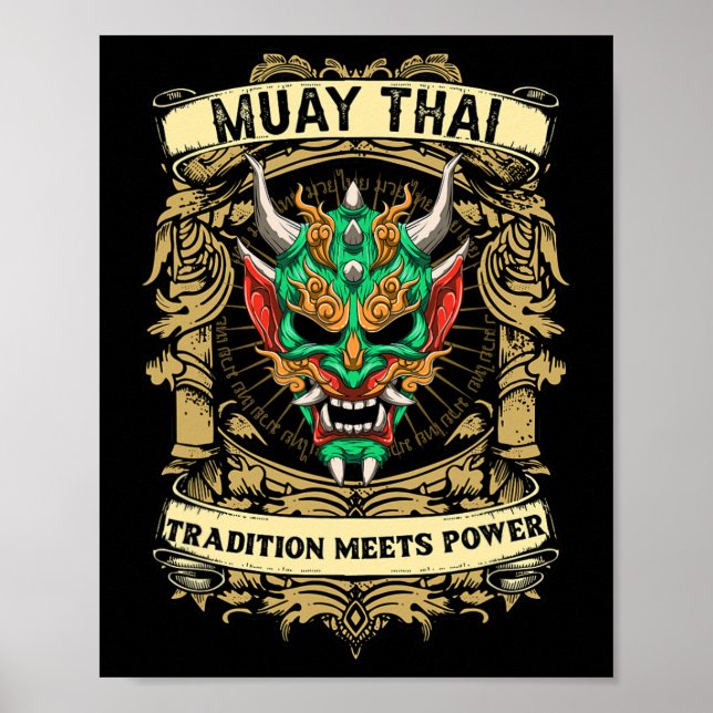 Affiche La tradition rencontre la puissance - Kickboxing e (Devant)