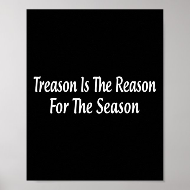 Affiche La trahison est la raison de la saison - Anti-trum (Devant)