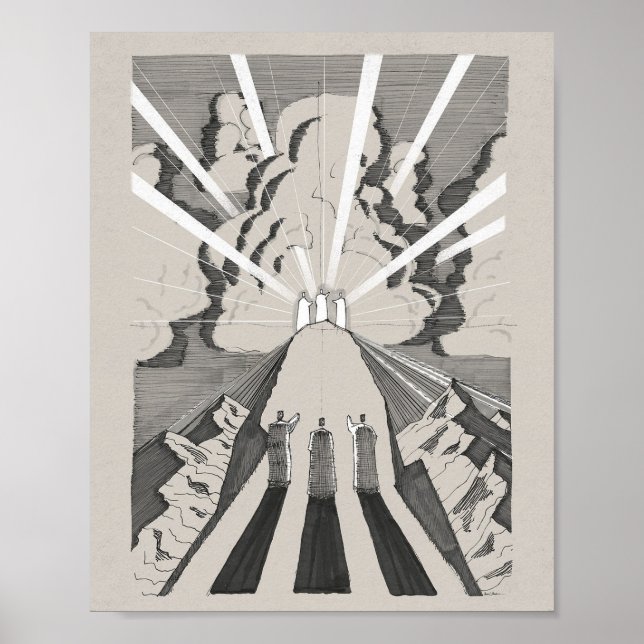 Affiche La Transfiguration - Jésus, Moïse et Élie (Devant)