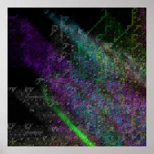 Affiche La triangle de Serpenski carrée