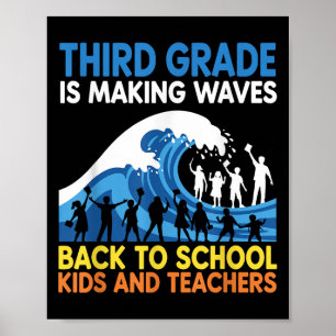 Affiche La Troisième Année Rend Les Vagues Aux Enfants De 