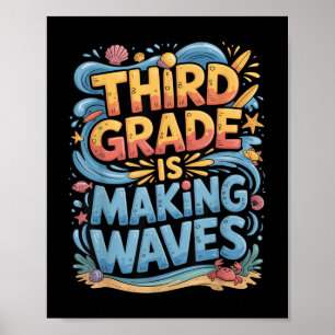 Affiche La Troisième Année Rend Les Vagues Aux Enfants De 