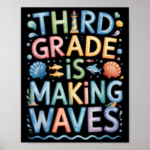 Affiche La Troisième Année Rend Les Vagues Aux Enfants De 