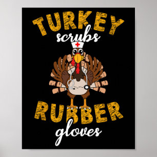 Affiche La Turquie Écrase Les Gants En Caoutchouc Glisser 