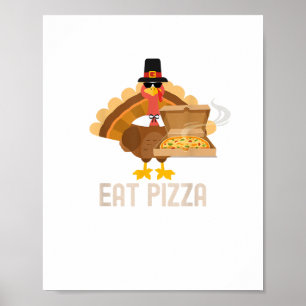 Affiche La Turquie Mange Pizza Chemise Adulte Vegan Enfant