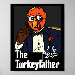 Affiche La Turquie-Père Thanksgiving Day Fun Meme Fall A