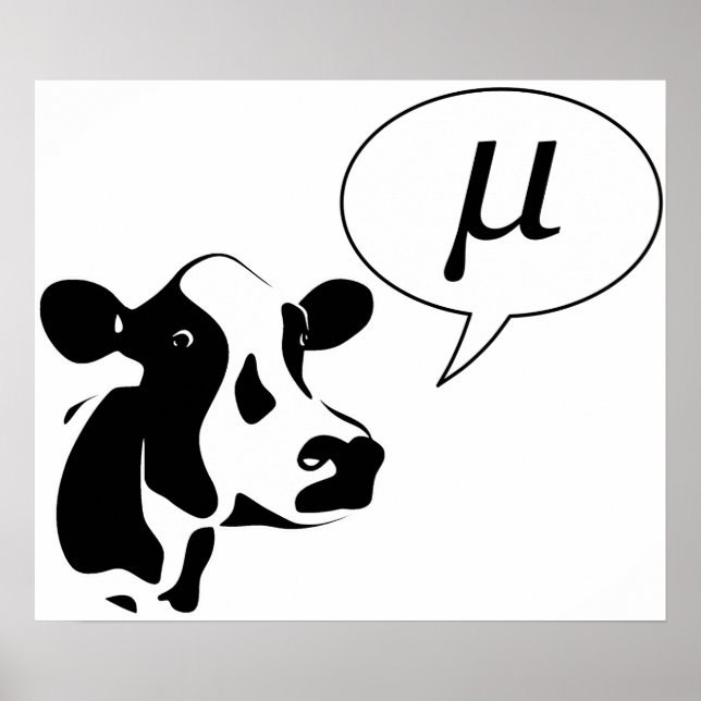 Affiche La vache scientifique devient Mu (Devant)
