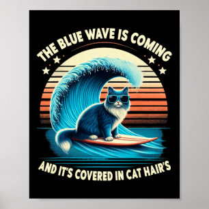 Affiche La Vague Bleue arrive et elle est couverte dans le