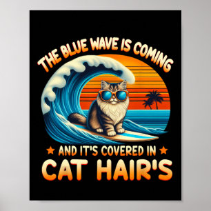Affiche La Vague Bleue arrive et elle est couverte dans le